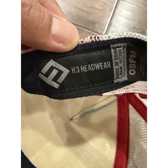 Budweiser Eagle Mens Red Blue Beer Adjustable SnapBack Trucker Hat Mesh Cap OSFM - Picture 7 of 9